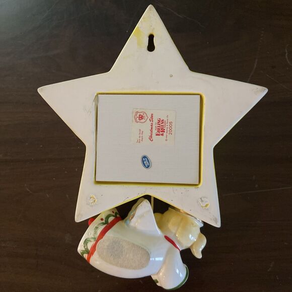 Christmas Music Pull Angel Star Wall Decor Hark The Harold Angels Sing 1984 Vtg - Picture 6 of 9
